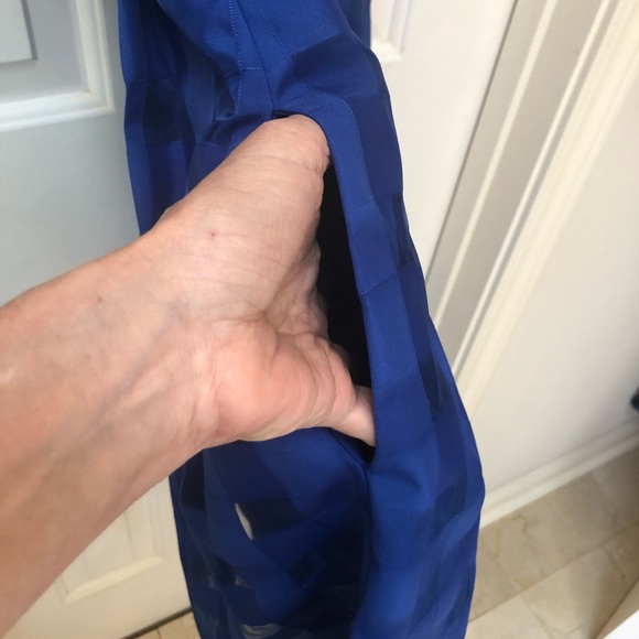 Ellen Tracy dress, royal blue, fitted waist, Sz 2 - Picture 13 of 14